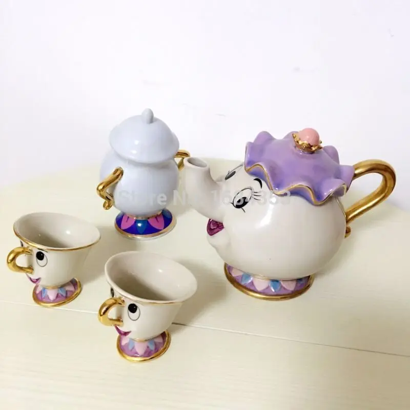 Cartoon-Beauty-And-The-Beast-Tea-Set-Mrs-Potts-Teapot-Chip-Cup-Sugar-Bowl-Coffee-Milk (1)