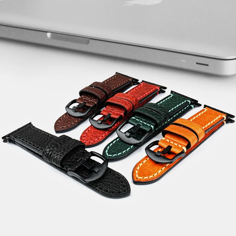 Кожаный ремешок MAIKES для Apple Watch Band 42 мм 38 мм/44 40 series 4/3/2/1 все модели iWatch браслет