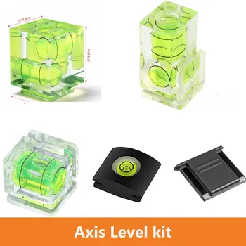 

Universal 3-Axis Hot Shoe Fixed Bubble Spirit Level 3D Spirit Level For Canon/Nikon/Pentax DSLR Camera Photography Accessories