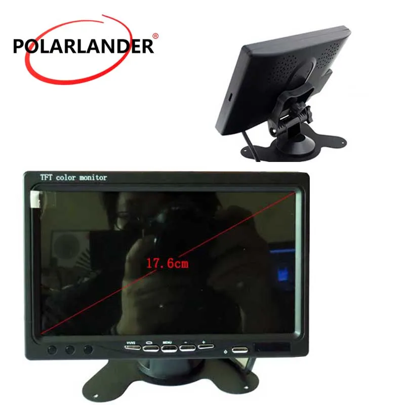 7 дюймов для DVD реверсивной камеры Обратный приоритет цветной TFT LCD Автомобильный