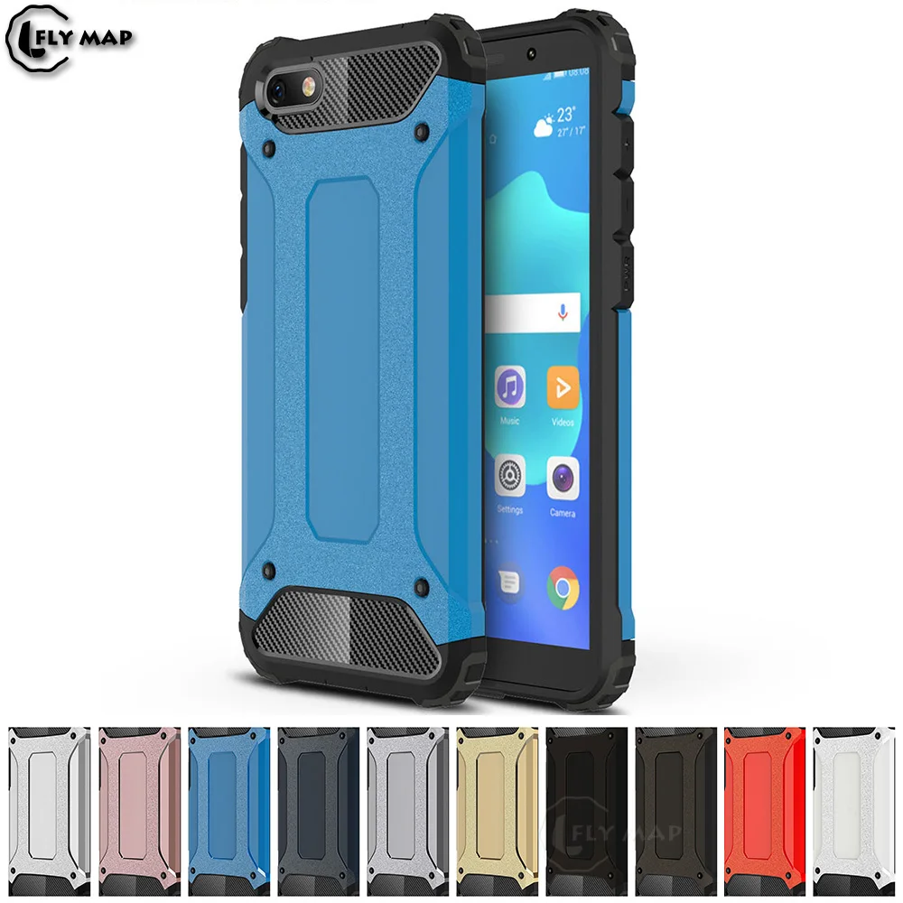 Armor Cover for Huawei Y5 Prime 2018 DRA-LX5 DRA-L02 DRA-L22 DRA-LX2 PC Silicon Phone Case Lite DRA LX2 LX5 L02 L22 |