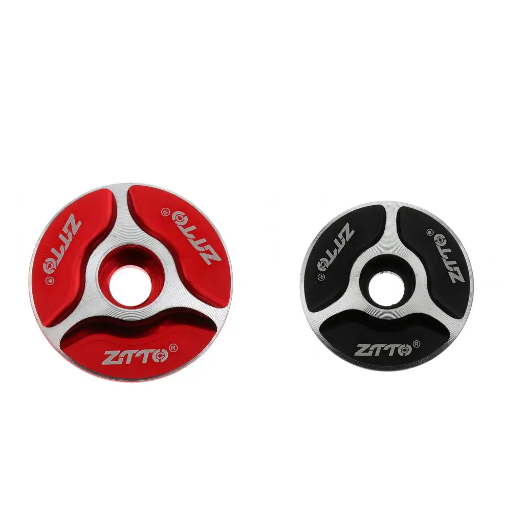 

2 Pieces Road MTB Bike Headset Top Cap Cover Aluminum Threadless Stem Accessories