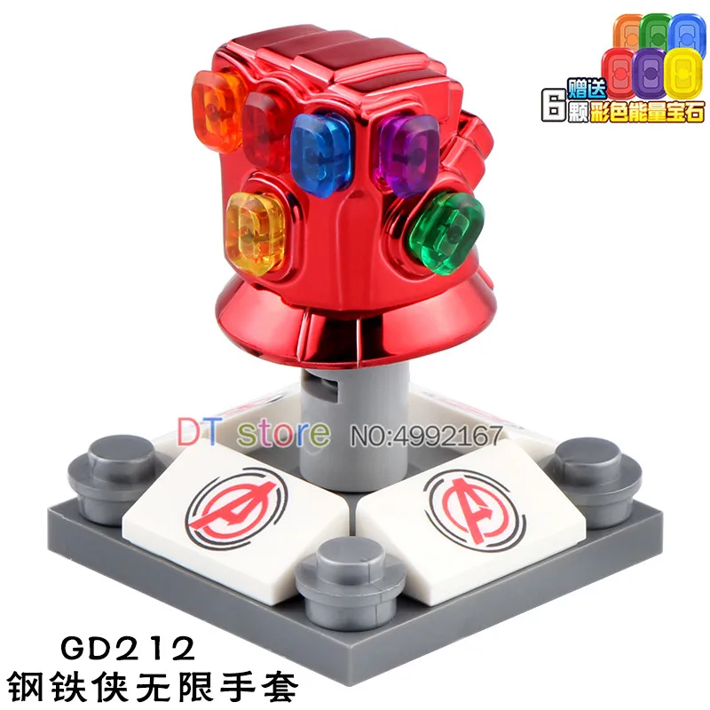 

20Pcs/Lot Legoed Infinity Gauntlet Big Size Thanos Venom Hulk Building Blocks Gift Action Figures Model Toys For Children GD212