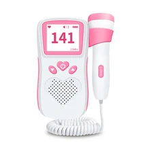 Fetal Doppler Detector Portable Household Pregnant Baby Ultrasound Heartbeat Sound Monitor No Radiation Stethoscope 12 week pelvifine fda fetal doppler heartbeat detector baby care household for pregnant fetal pulse meter lcd no radiation stethoscope
