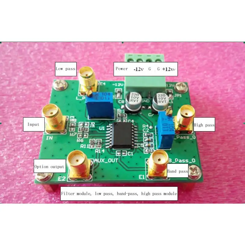 Electronic contest module: UAF42 filter module low pass band-pass high can be adjusted | Обустройство дома