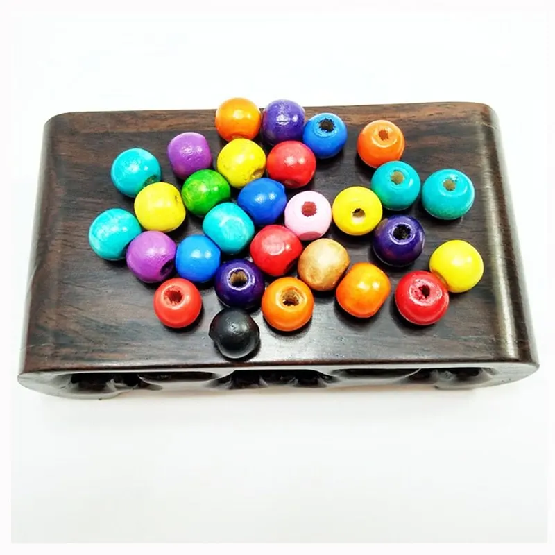 

10mm 100pcs DIY Natural Wooden Loose Spacer Beads for Jewelry Making