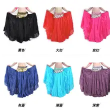 Танец живота сценический костюм Цыганский родовой льняной юбки платье 10 цветов Высокое качество 96 см длина