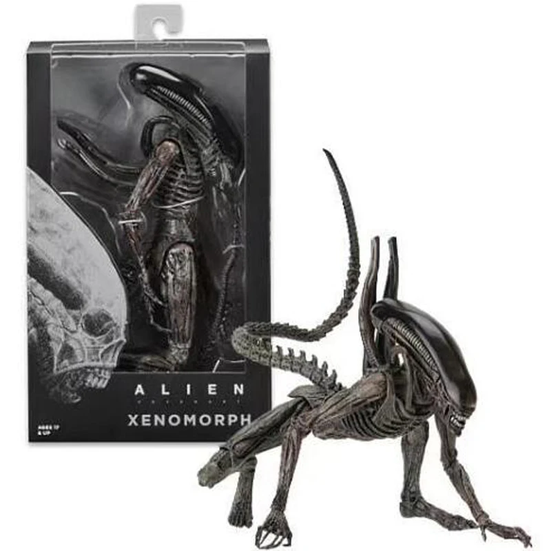 6-9 дюймов инопланетянин NECA vs фигура хищника инопланетянин завет Xenomorph Neomorph Creature Pack фигурка модель игрушки - Цвет: with box