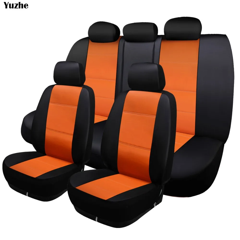

Yuzhe Universal auto Leather Car seat cover For Peugeot 205 206 207 3008 301 306 307 308 405 406 407 automobiles accessories