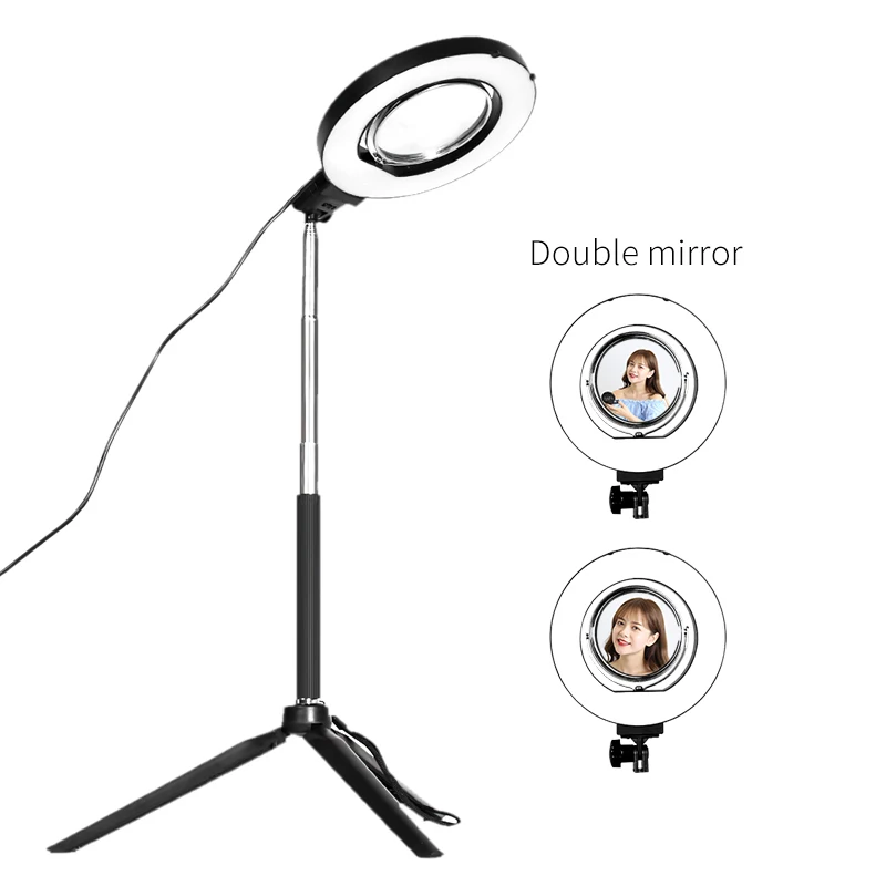 

CY LED Ring Light Dimmable Selfie Photography Lighting Phone Video Studio Camera Light For Youtube Makeup Ring Lamp With Tripod