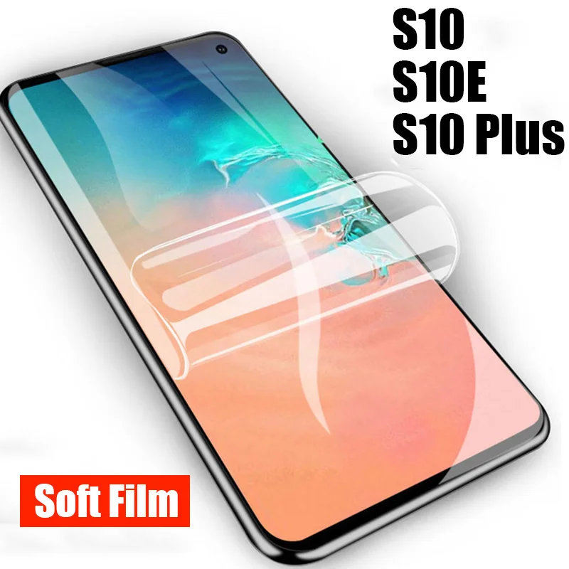 

Hydrogel Soft screen protector on the for Samsung galaxy s10 s10e plus s 10 10e s10plus 10plus protection film glas galaxys10