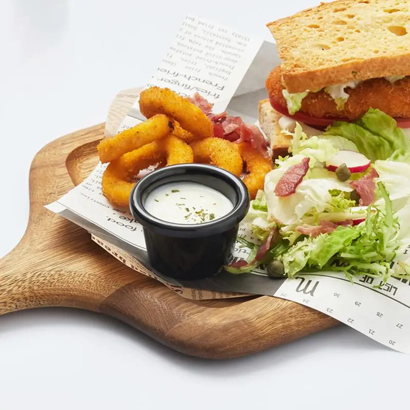 

6cm American Tableware Coffee Lounge Bar Special Black Melamine Cup Sauce Sauce Cup Small Bowl