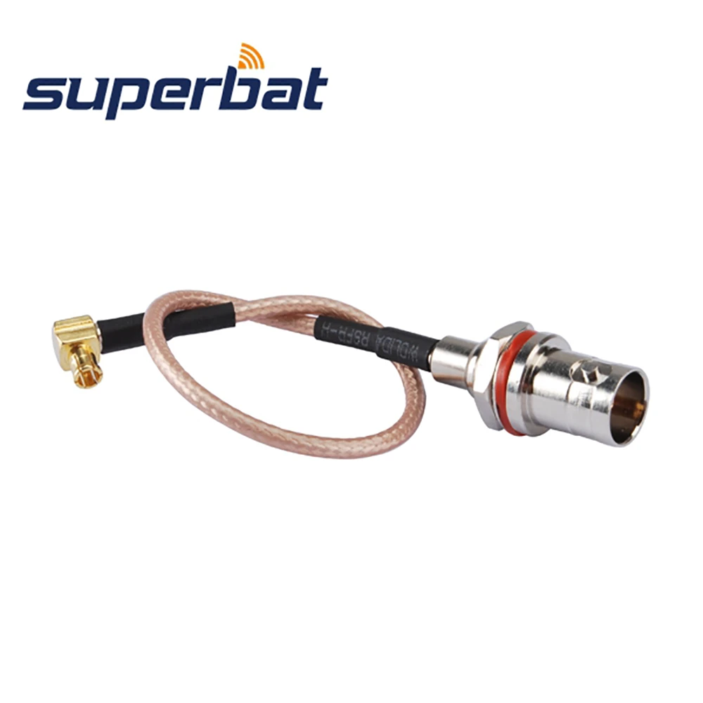 Male BNC Right Angle cable 6Inch Details about  / SUPERBAT MCX to F Cable Pigtail