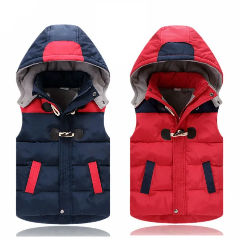 COOTELILI Thicken Kids Winter Jacket For Boys Girls Vest School Velvet Children Outerwear & Coats British Style Warm Jacket (1)