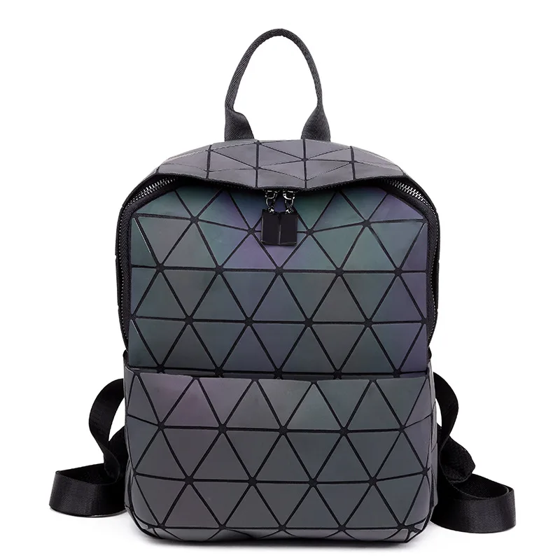 

2018 Luminous Geometric Women Backpack Japan Brand Student Backpacks Female Mochila Escolar School Backpack For Girls book bag