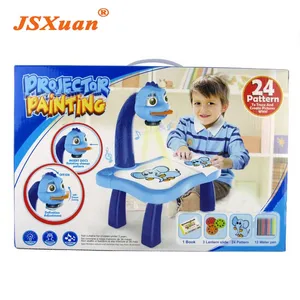 JSXuan дети проект Рисование стол для учебы игрушка с проекционной функцией Дети Обучающие, музыкальные картины стол Дети пользу - изображение