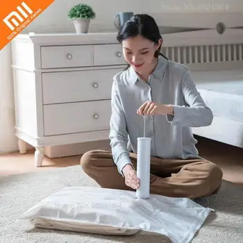 

Xiaomi Vacuum Bag Storage Smart Remind Foldable Saving Space Seal Compressed Organizer For Clothes Blanket Quilt High Capacity