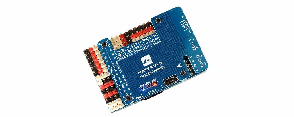 

Matek MatekSys F405-WING STM32F405 Flight Controller Control With INAVOSD MPU6000 BMP280 /Support Fly Wing Fixed Wing