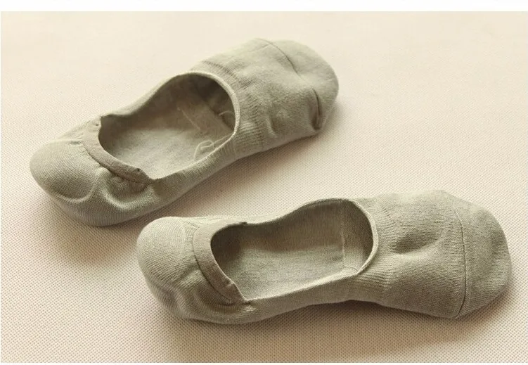Носки мужские тапочки из бамбукового волокна Нескользящие силиконовые невидимые Компрессионные носки-лодочки летние мужские короткие носки 10 шт = 5 пар/лот