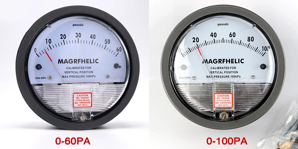 TE2000 Micro Differential Pressure Gauge High Precision Air Differentialvacuum Manometer Micro Measuring Range 0-60PA~0-30KPA