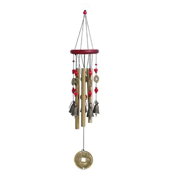 

WINOMO 4 Tubes 5 Bells Copper Yard Garden Outdoor Living Wind Chimes Windchime