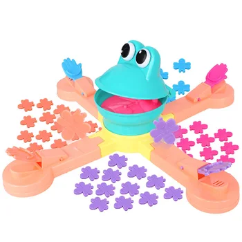 

Funny Feeding Frog Adventure Table Games Children Toys Set Multiplayer Interaction Frog Eating Bee Competition Sports Board Game