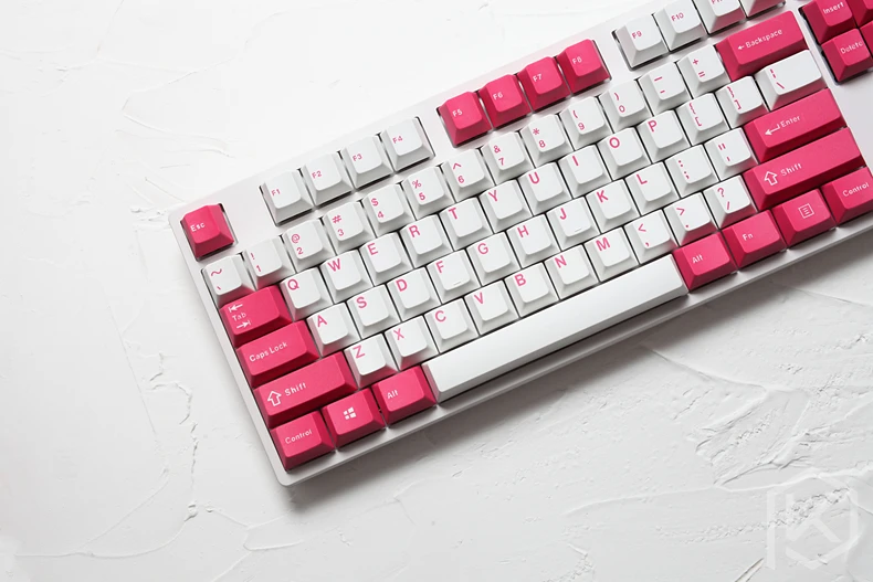 Pbt doubleshot брелки Вишневый профиль валентинка colorway для ansi 104 механическая клавиатура белый розовый для вишневого 3494 3000