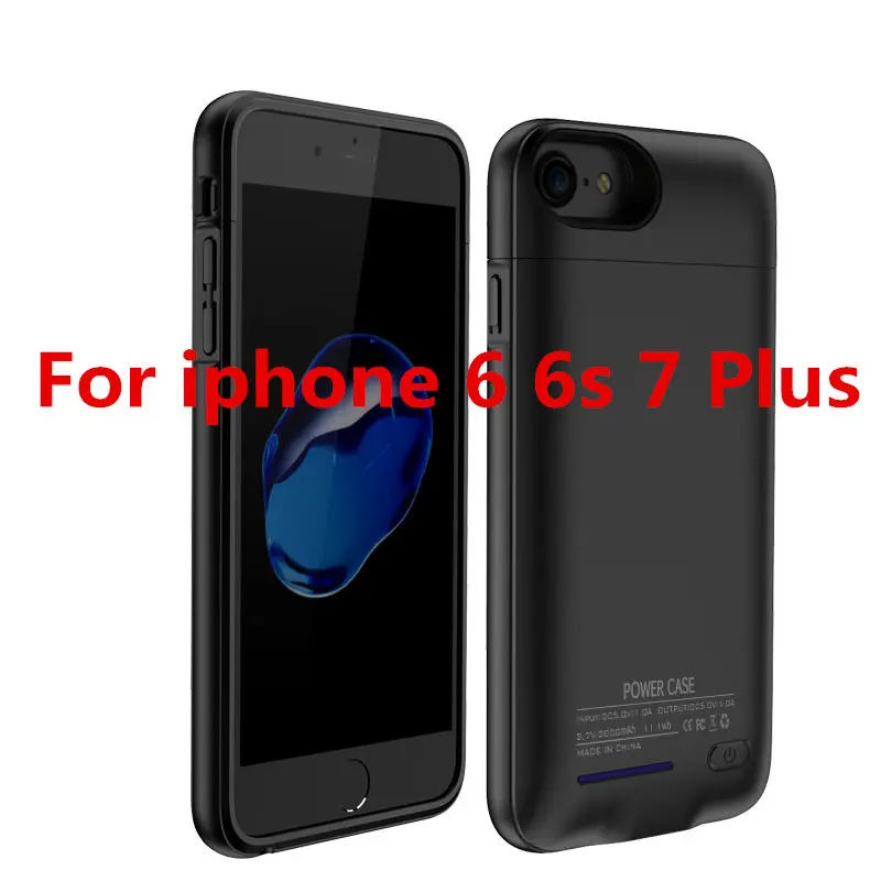 Для iphone 6 6s 7 батарея зарядное устройство чехол Магнит адсорбции Стенд телефон для iphone 6 6s плюс iphone 7 плюс чехол питания - Цвет: i6 6s 7 Plus