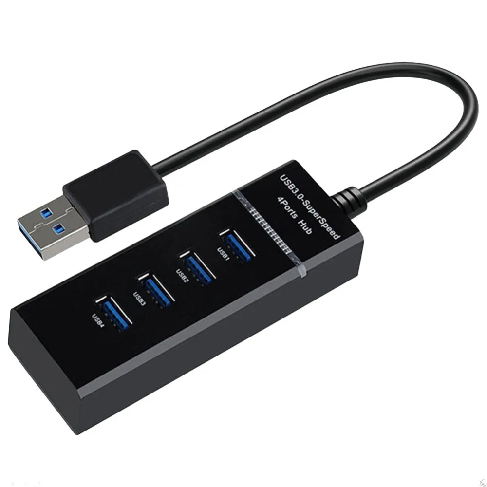 4 порта, высокоскоростное зарядное устройство cargador USB 3,0, мульти-расширение aukey для настольного компьютера, ноутбука, адаптация, зарядное устройство для телефона для iphone