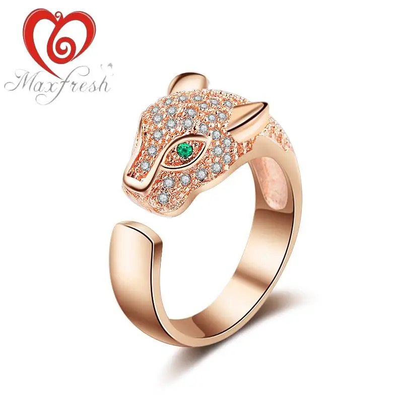 Maxfresh 925 Серебряный Мода Leopard Цирконий кольцо для Для женщин | Украшения и