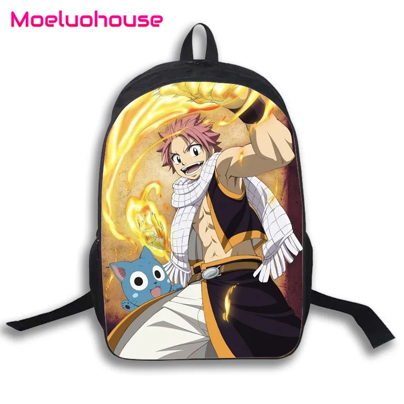 

Anime FAIRY TAIL Etherious Natsu Dragnee 16" Laptop Student School Travel Book Bag Backpack Knapsack Bagpack Men Women Unisex
