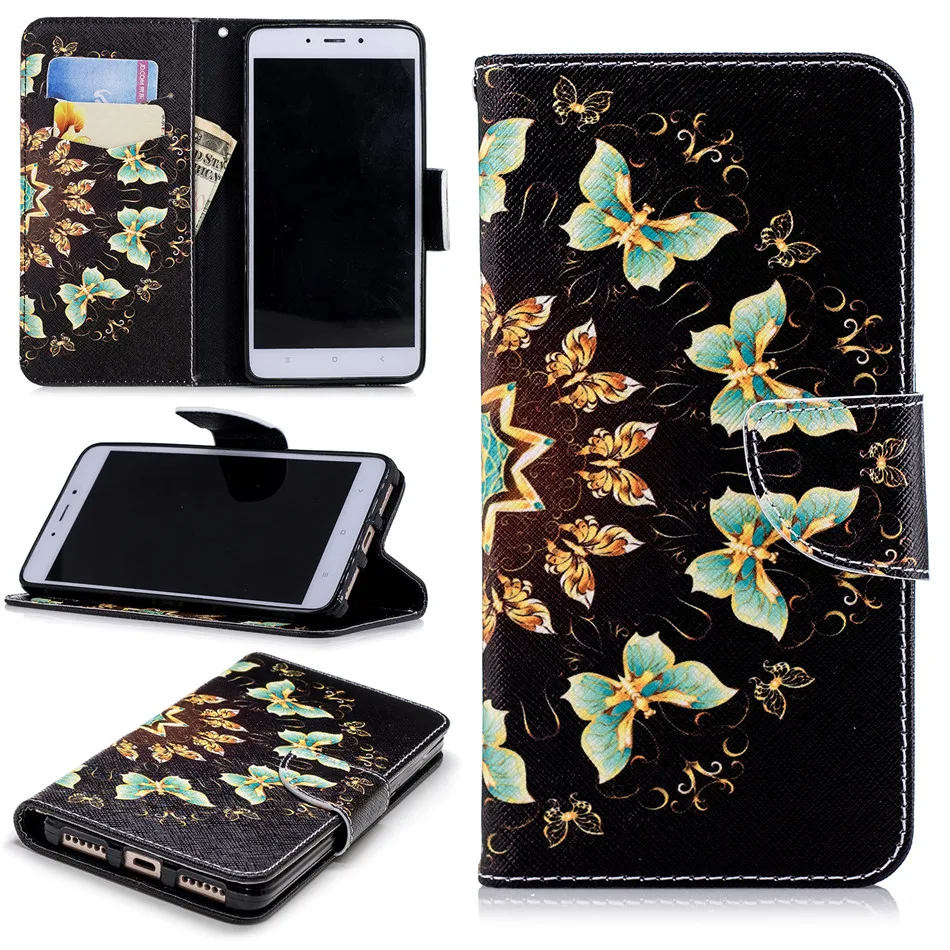 Роскошный чехол-бумажник из искусственной кожи с откидной крышкой для телефона Xiaomi Poco F1 A2 Lite Redmi 6 6A Note 5 6 Pro 4X милый чехол-книжка DP07Z