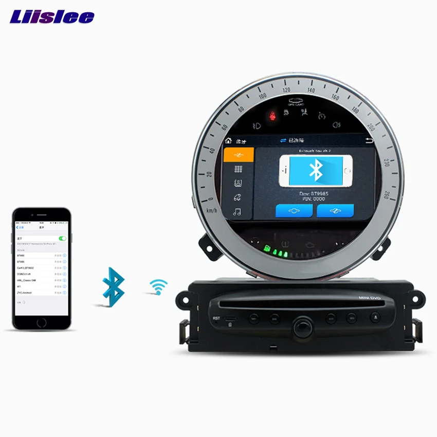 Cheap Liislee Android Car GPS Navigation Navi player For BMW Mini 2015~2016 Multimedia Audio Video Radio Android Bluetooth Stereo 0