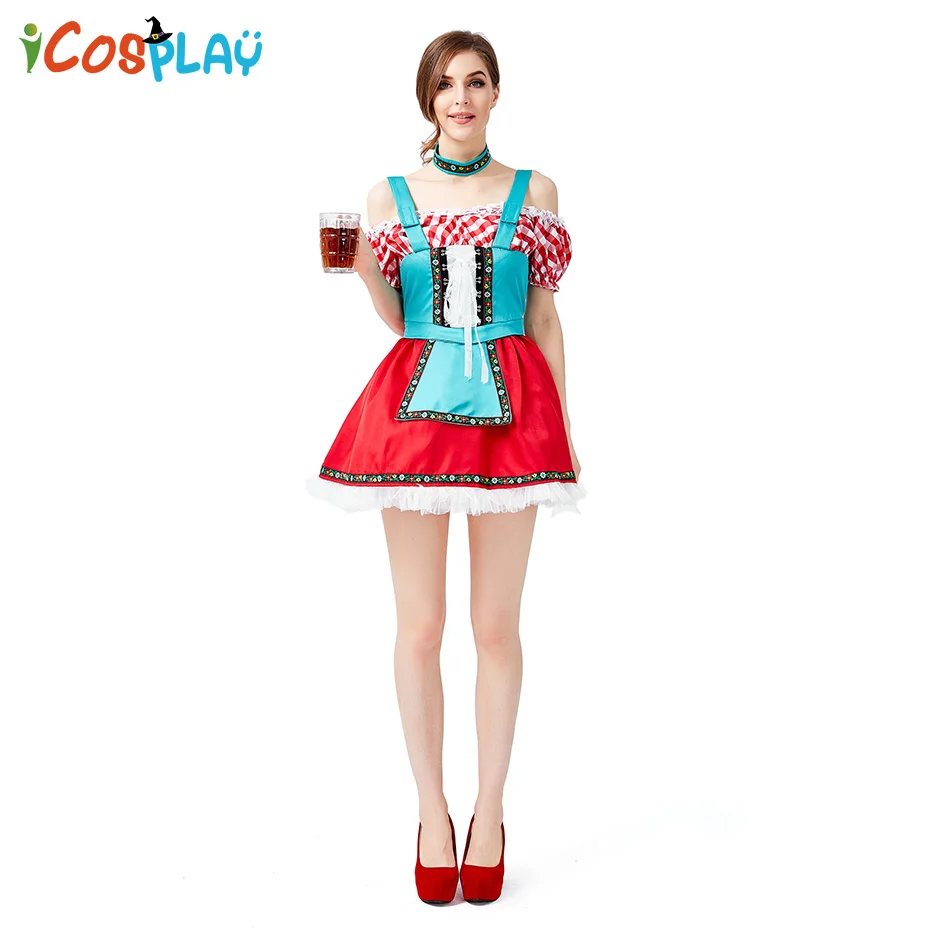 

2019 New German Traditional Oktoberfest Clothing Bar Party Party Pack Beer Festival Beer Girl Show Performance Hallowee