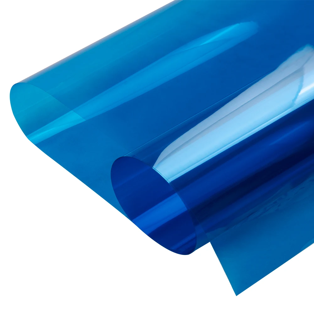 Sunice 6" x 20" декоративная оконная пленка синего цвета Солнечный Оттенок анти-УФ защитная стеклянная наклейка домашний декор