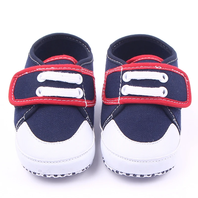 Soft Sole Baby Shoes Canvas Plain Prewalker Baby Boy Toddler Moccasin