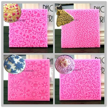 

Food-Grade Silicone Baking Mold Cake Cookie Dry Fondant Texture Stamp Pad Pace A499