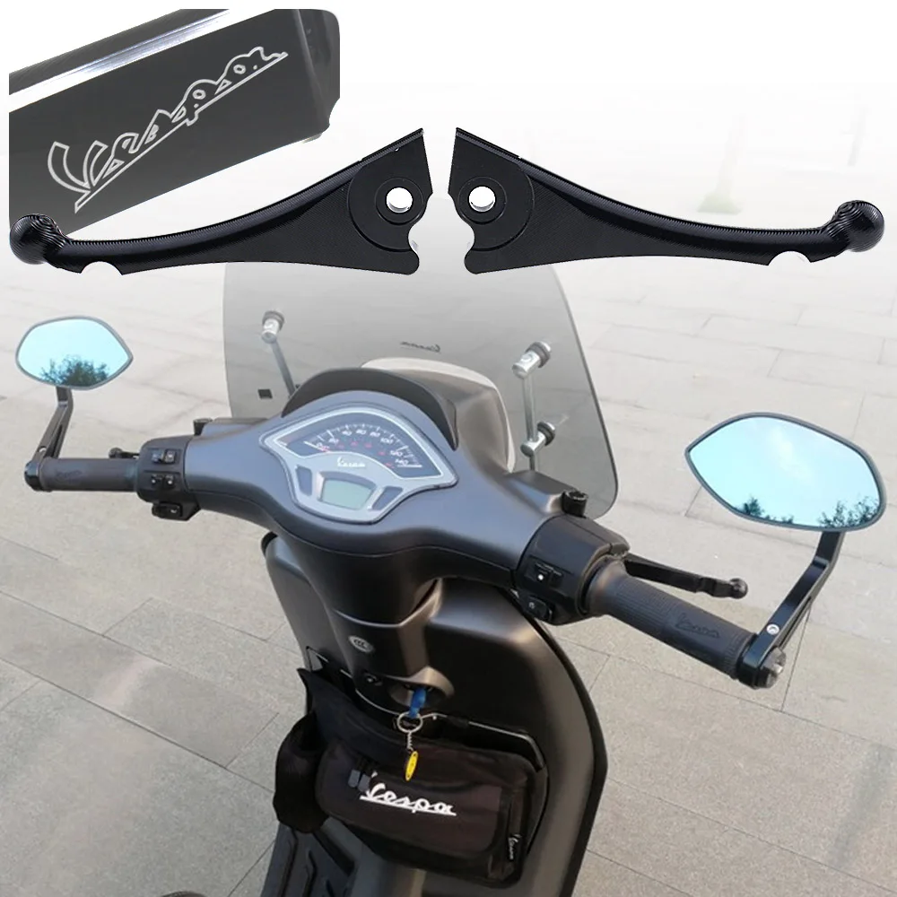 

Pair Motorcycle CNC Front Disc Rear Drum Brakes Levers for VESPA GTS 300 Super 125 2017 2018 GT200 Handlebar Accessories Black