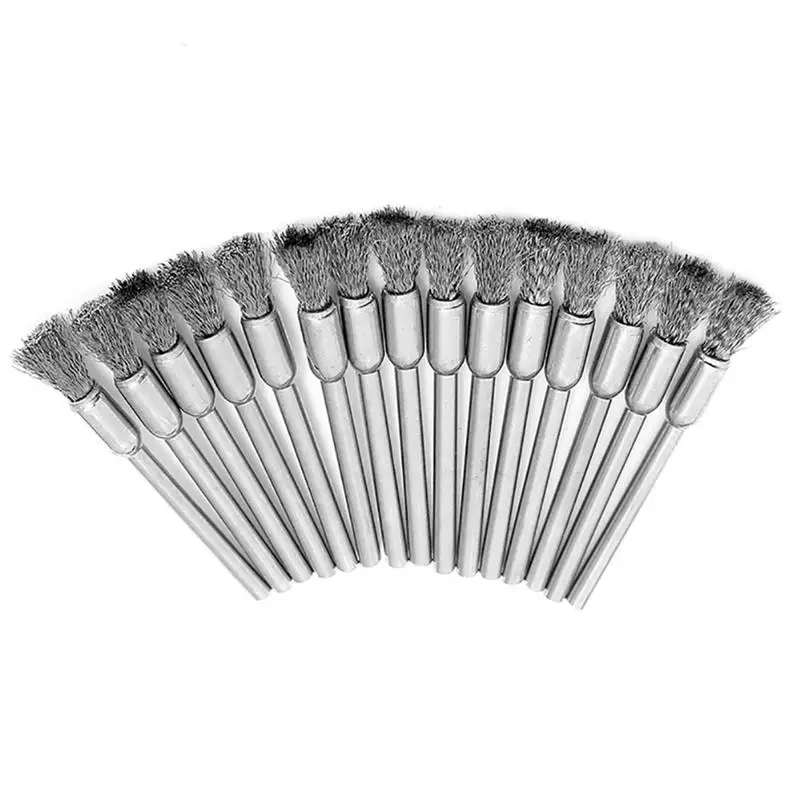 45pcs Stainless Steel Wire Cup Mix Brush Set Fits Rotary Tool Accessory XS