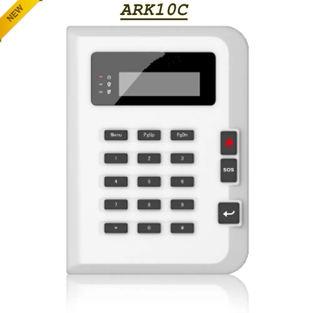 

English DH Alarm Keypad ARK10C 18 keys and LCD screen RS485 Multi-user operation rights Home Security GSM Alarm System