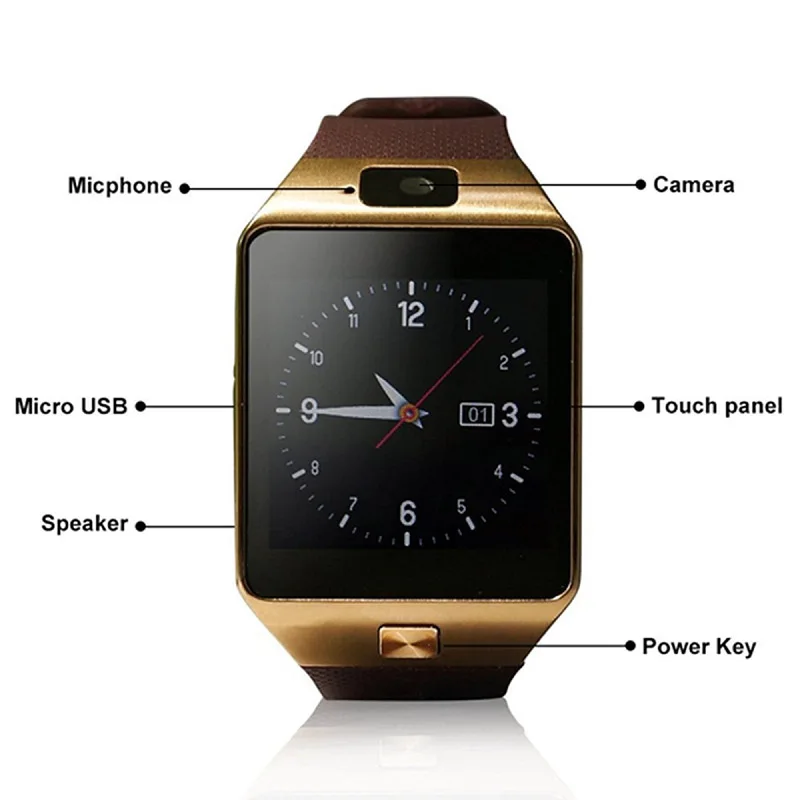 LETINE DZ09 DZ 09 мужские Смарт часы телефон носимые устройства Smartwatch для Bluetooth подключения Android Apple iPhone Amazfit PK GT08 A1