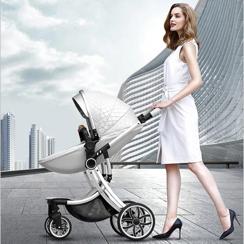 

Baby carriage Can sit and fold, fold high landscape Two-way implementation Shock absorber baby stroller Russia free shipping