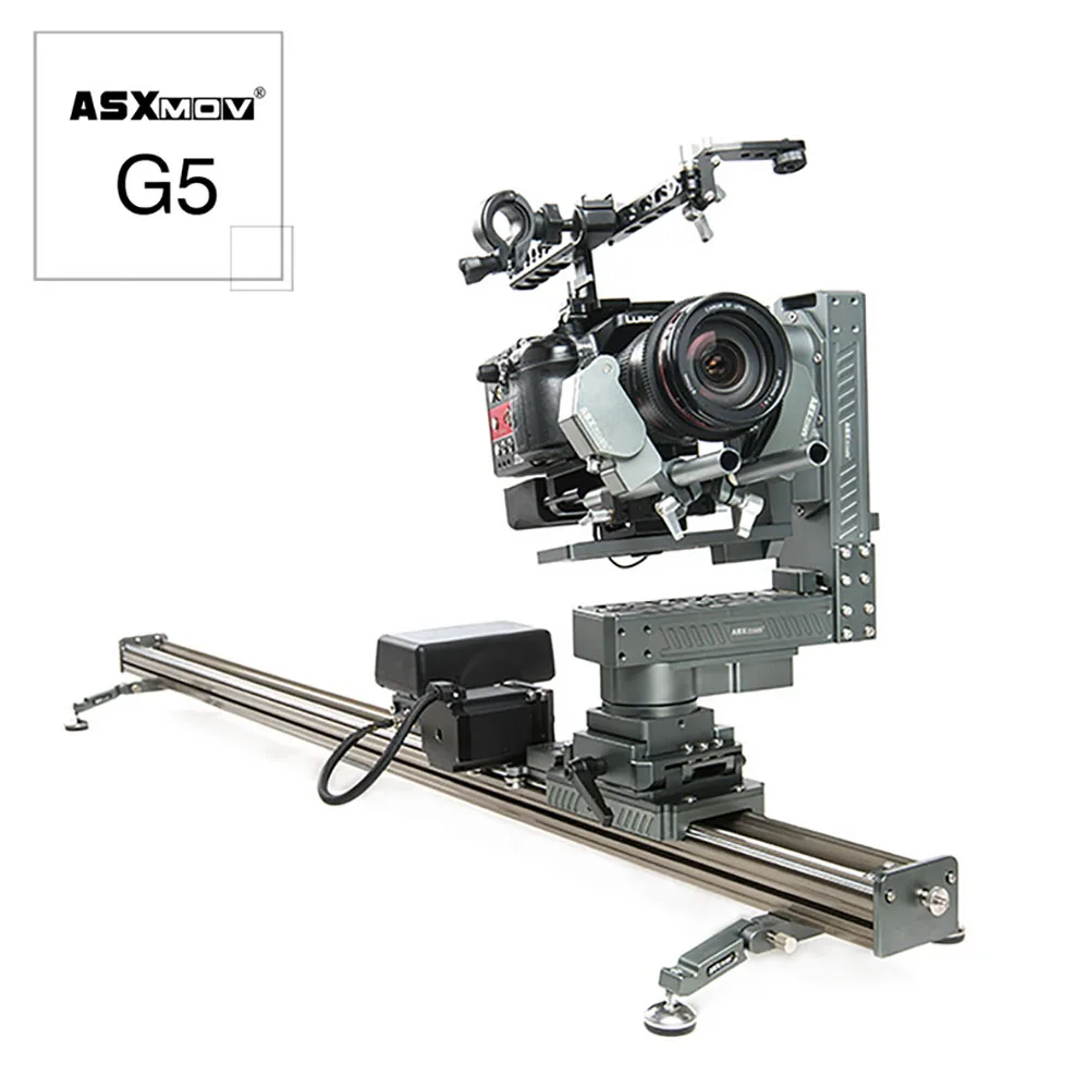 

ASXMOV G5 aluminum connectable video film stabilizer dslr video dolly track rail system motorized camera slider for DV camcorder