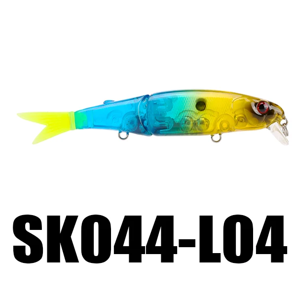 SeaKnight SK044 приманка для рыбной ловли гольян 1 шт. 7,4 г 90 мм/3,54 дюйма 0-1,0 м Джеркбейт 2 секции мягкий хвост подвесная Приманка VMC крючки - Цвет: 1PC L04
