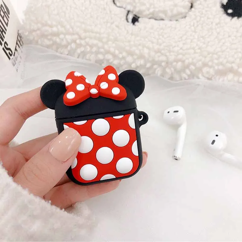 Милый мультфильм для i10 i12 tws AirPods 2 аниме чехол Защитный силиконовый Bluetooth