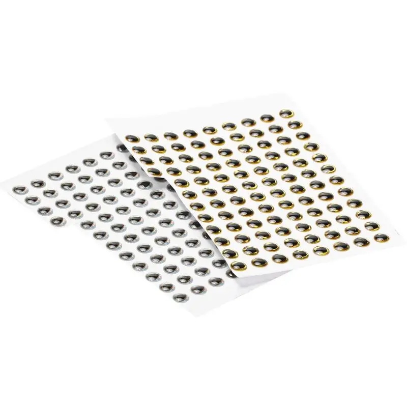 Fish Eyes 100 each 3D Molded Soft Holographic 6mm