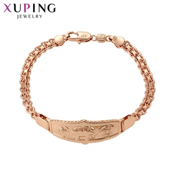 

Xuping Bracelet for Women Elegant New Arrival Rose Gold Color Plated Jewelry Vintage No Stone Women's Day Gifts S132,8-75482