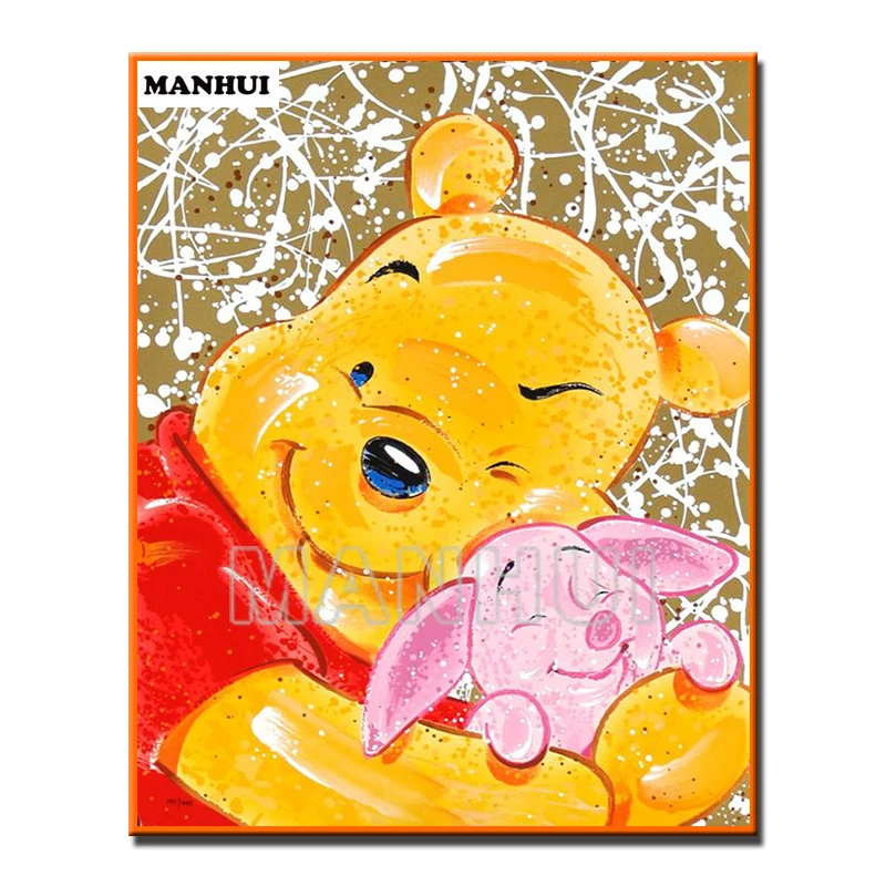 

New Diamond Embroidery Winnie the Pooh 5d Daimond Painting Embroidery Kits For Needlework Picture From Photos Painting MH582