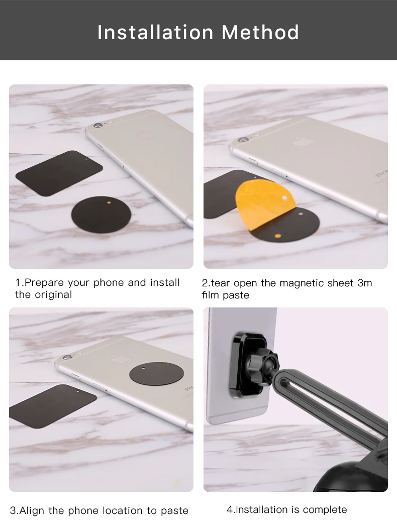 Magnetic Car Phone Holder Stand Windshield Sucker Car Mount (15)