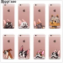 Милый щенок Мопс Кролик кошка принцесса мяу Французский бульдог мягкий чехол для телефона Coque Funda для iPhone X 7 6 6S Plus 5 5S SE 8 8 Plus чехол